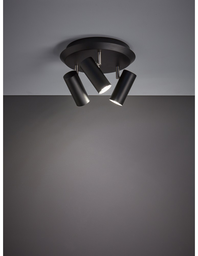 Spotlight ceiling lamps - Markslojd Barcelona Black Plafond 3xGU10 107348 - product kolory-swiatla.pl 2