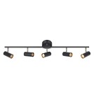 Spotlight ceiling lamps - Markslojd Barcelona Black Ceiling strip 5xGU10 107351 - product 1