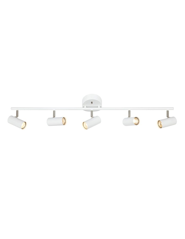 Spotlight ceiling lamps - Markslojd Barcelona White Ceiling strip 5xGU10 107352 - product kolory-swiatla.pl 1