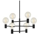 Scandinavian style chandeliers - Markslojd CAPITAL 6L Black 107281 Black Pendant. - product 1