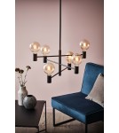 Scandinavian style chandeliers - Markslojd CAPITAL 6L Black 107281 Black Pendant. - product 2