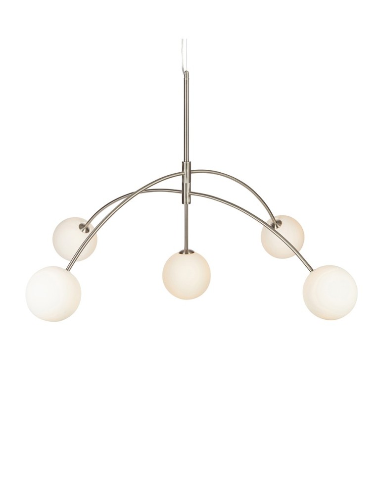 Pendant lamps - Markslojd HEAVEN 5xG9 Steel/Satin 107559 Pendant - product kolory-swiatla.pl 1