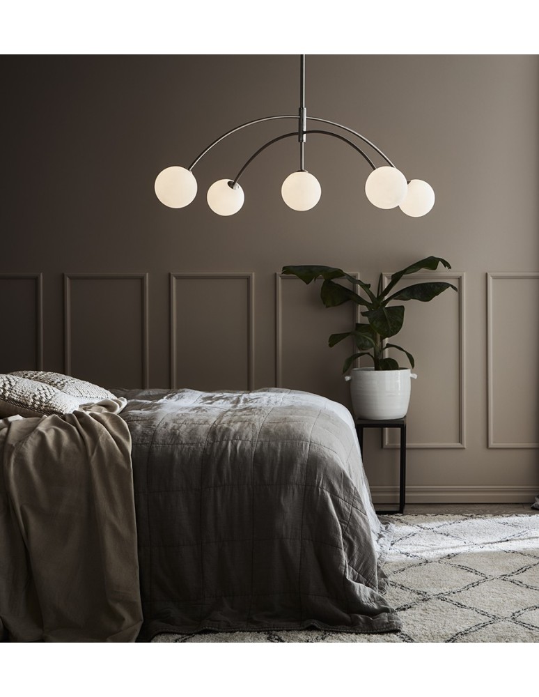 Pendant lamps - Markslojd HEAVEN 5xG9 Steel/Satin 107559 Pendant - product kolory-swiatla.pl 2