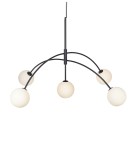 Pendant lamps - Markslojd HEAVEN 5L 5xG9 Black/Opal 107560 Pendant - product 1