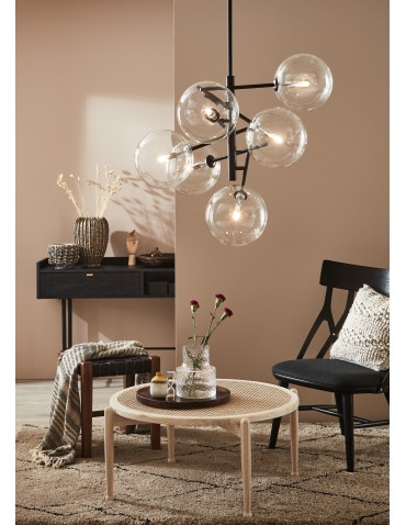 Markslojd ANDREW Wisząca 6L Czarny/Przezroczysty 107748 - produkt 2