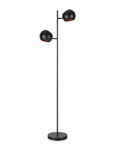 Markslojd EDGAR Floor Lamp 2L Black 107741