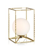 Scandinavian style table lamps - Markslojd EVE Table 1L Gold/White 107817 - product 1