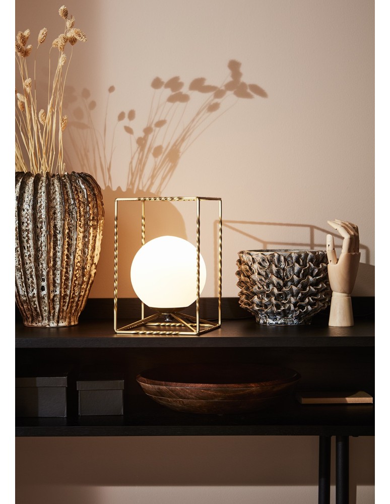 Scandinavian style table lamps - Markslojd EVE Table 1L Gold/White 107817 - product kolory-swiatla.pl 2