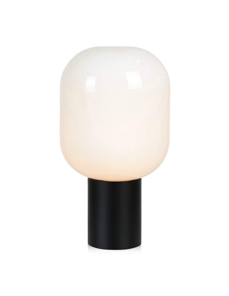 Scandinavian style table lamps - Markslojd BROOKLYN Table 1L 44cm Black/White 107482 - product kolory-swiatla.pl 1