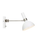 Scandinavian style wall lamps - Markslojd LARRY Wall lamp 1L White/steel 107499 - product 1