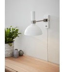 Scandinavian style wall lamps - Markslojd LARRY Wall lamp 1L White/steel 107499 - product 2