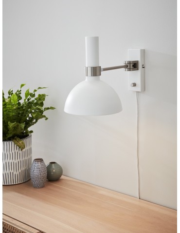Markslojd LARRY Wall lamp 1L White/steel 107499 - product 2