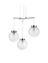 Markslojd SICILY Pendant 3L Chrome/Transparent 107015