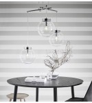 Pendant lamps - Markslojd SICILY Pendant 3L Chrome/Transparent 107015 - product 2
