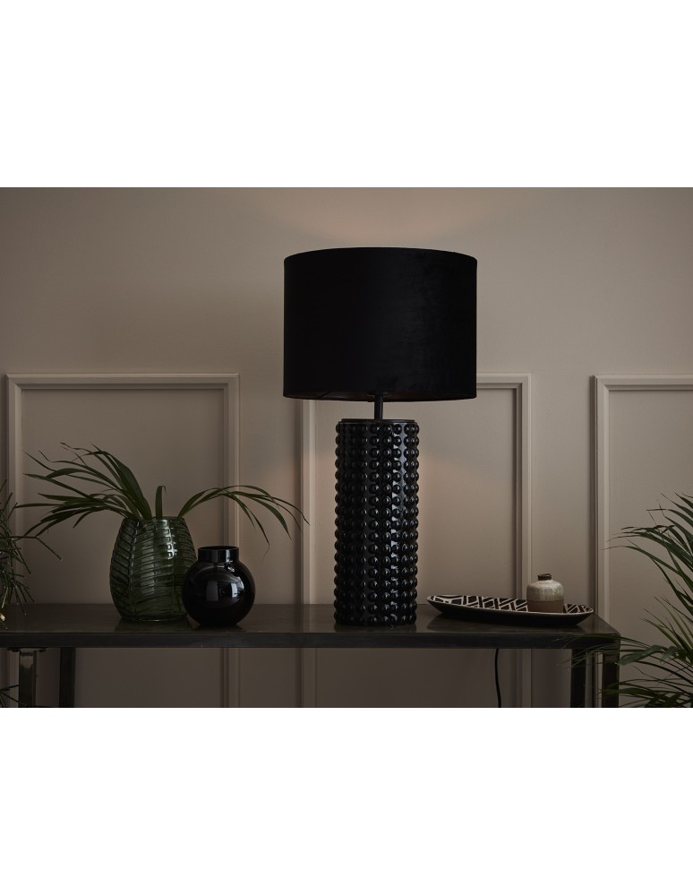 Table lamps with lampshade - Markslojd PROUD Table 1L Black 107483 - product kolory-swiatla.pl 2