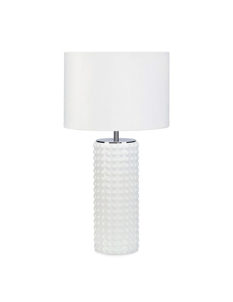 Table lamps with lampshade - Markslojd PROUD Table 1L White 107484 - product kolory-swiatla.pl 1