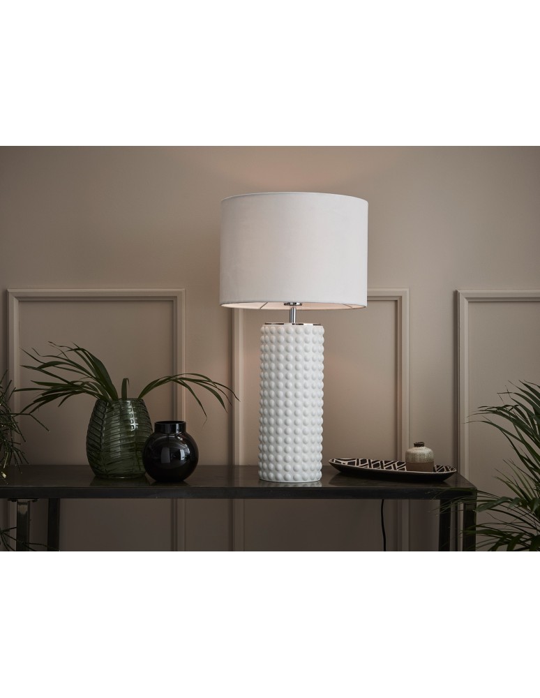 Table lamps with lampshade - Markslojd PROUD Table 1L White 107484 - product kolory-swiatla.pl 2
