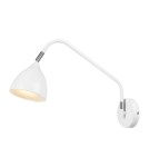 Scandinavian style wall lamps - Markslojd VALENCIA Wall lamp 1L White 107582 - product 1