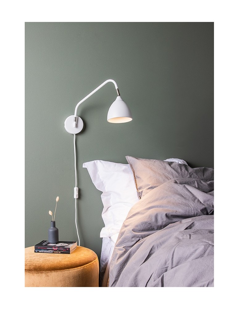 Scandinavian style wall lamps - Markslojd VALENCIA Wall lamp 1L White 107582 - product kolory-swiatla.pl 2