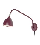 Scandinavian style wall lamps - Markslojd VALENCIA Wall lamp 1L Burgundy 107584 - product 1