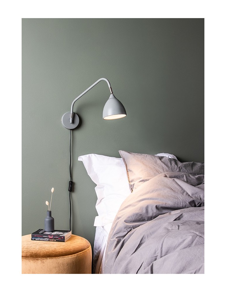 Scandinavian style wall lamps - Markslojd VALENCIA Wall lamp 1L Gray 107585 - product kolory-swiatla.pl 2