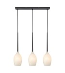Triple pendant lamps - Markslojd SALUT Pendant 3L Black/White 106808 - product 1
