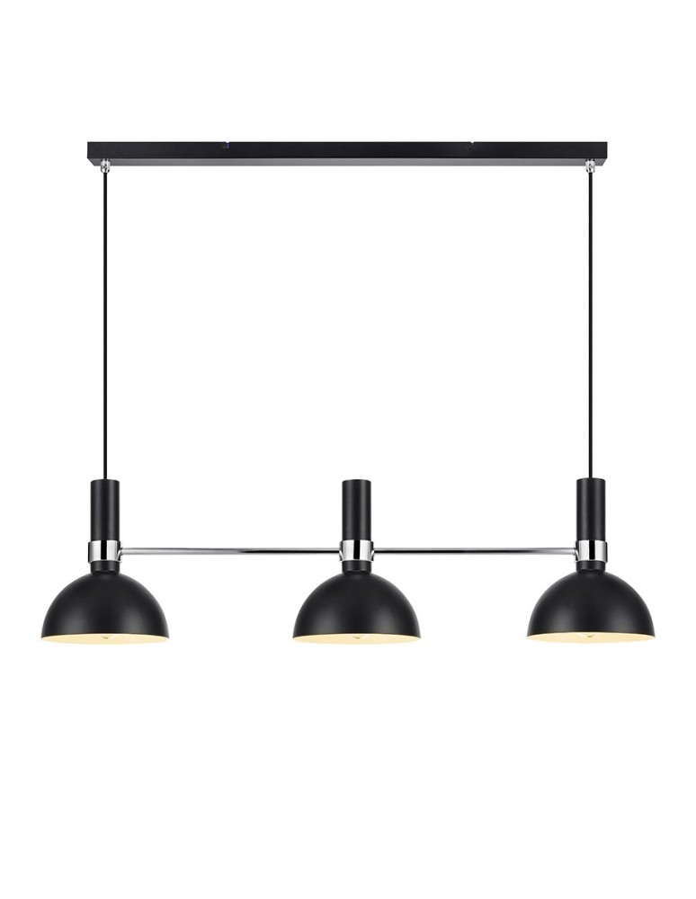 Triple pendant lamps - Markslojd LARRY 3L 3xE27 Black Pendant 106855 - product kolory-swiatla.pl 1