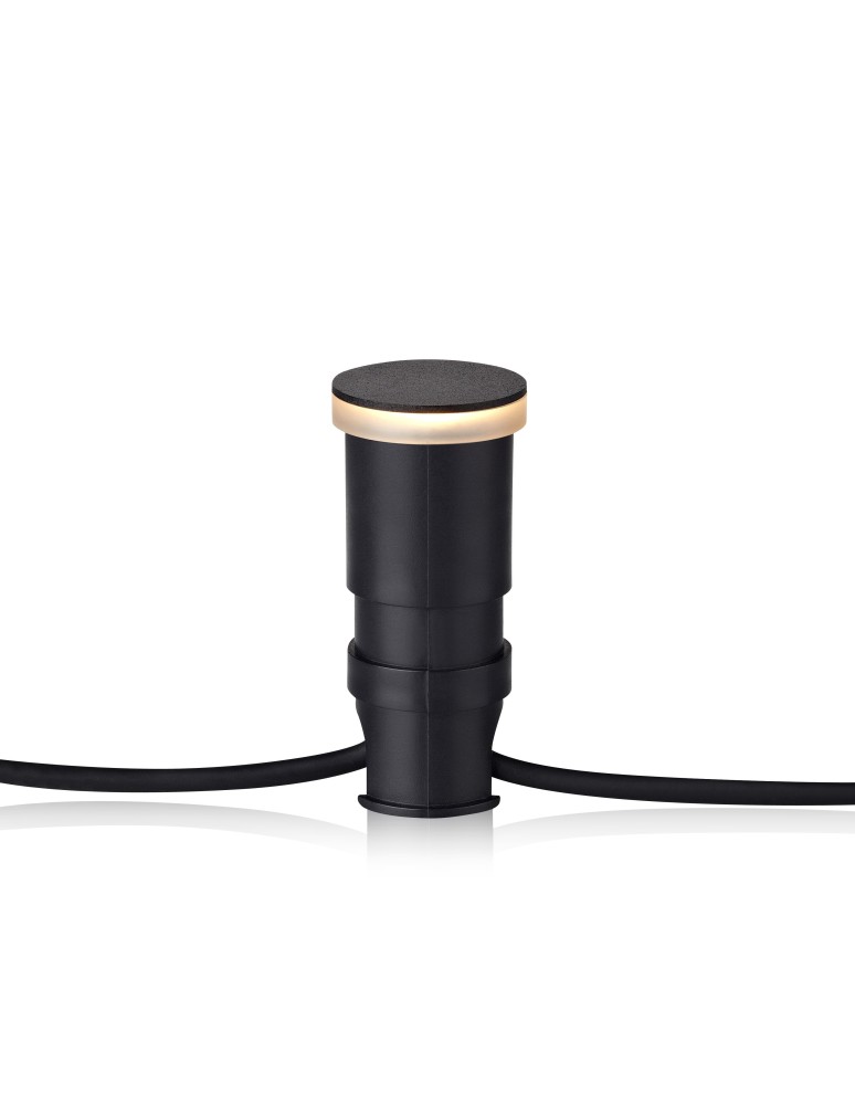 Overhead and ground lights - Markslojd GARDEN 24 45mm 3W Recessed Inlet Black 106934 - product kolory-swiatla.pl 1