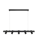 Pendant lamps on a strip - Markslojd TORINO Pendant 5L Black 107784 - product 1