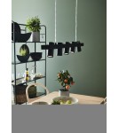 Pendant lamps on a strip - Markslojd TORINO Pendant 5L Black 107784 - product 2