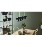 Pendant lamps on a strip - Markslojd TORINO Pendant 5L Black 107784 - product 3