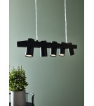 Pendant lamps on a strip - Markslojd TORINO Pendant 5L Black 107784 - product 4