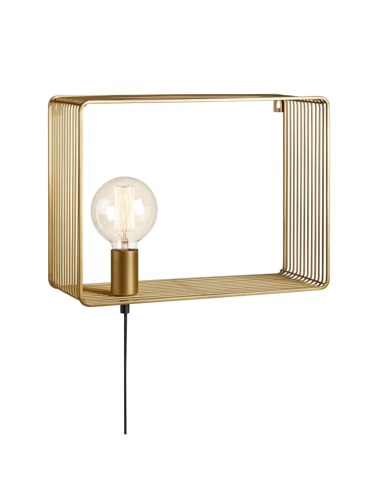 Scandinavian style wall lamps - Markslojd SHELF Wall lamp 1L Gold 107815 - product kolory-swiatla.pl 1