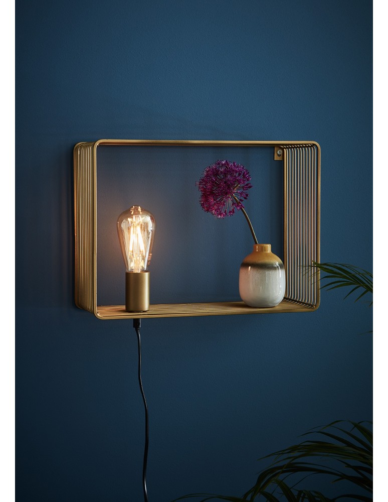 Scandinavian style wall lamps - Markslojd SHELF Wall lamp 1L Gold 107815 - product kolory-swiatla.pl 2