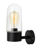 Bathroom wall lamps - Markslojd ZEN Wall lamp 1L Black/Transparent IP44 107800 - product 1