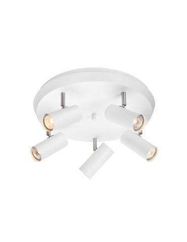 Markslojd TORINO Ceiling Light 5L White/Steel 107781