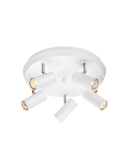 Markslojd TORINO Ceiling Light 5L White/Steel 107781