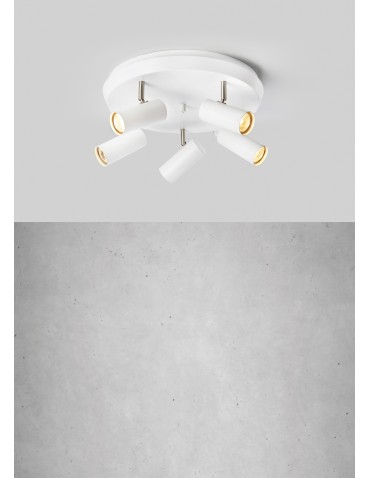 Markslojd TORINO Ceiling Light 5L White/Steel 107781 - product 2