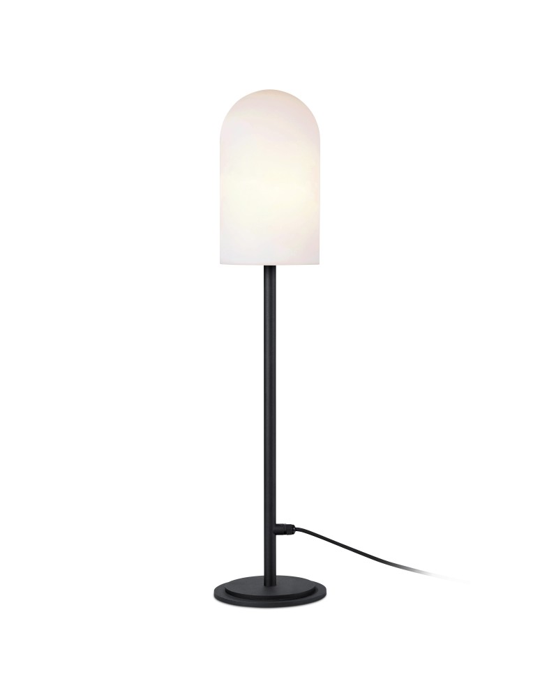 Portable garden lamps - Markslojd AFTERNOON Floor 1L Small Black/White IP44 107997 - product kolory-swiatla.pl 1