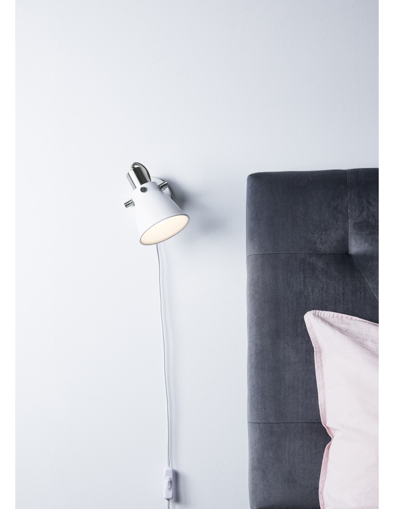 Scandinavian style wall lamps - Markslojd ALTON Wall lamp 1L White 107857 - product kolory-swiatla.pl 2