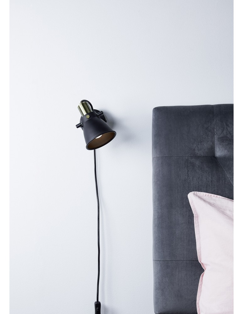 Scandinavian style wall lamps - Markslojd ALTON Wall lamp 1L Black 107856 - product kolory-swiatla.pl 2