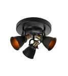 Loft ceiling lamps - industrial - Markslojd ALTON Ceiling 3L Black 107854 - product 1