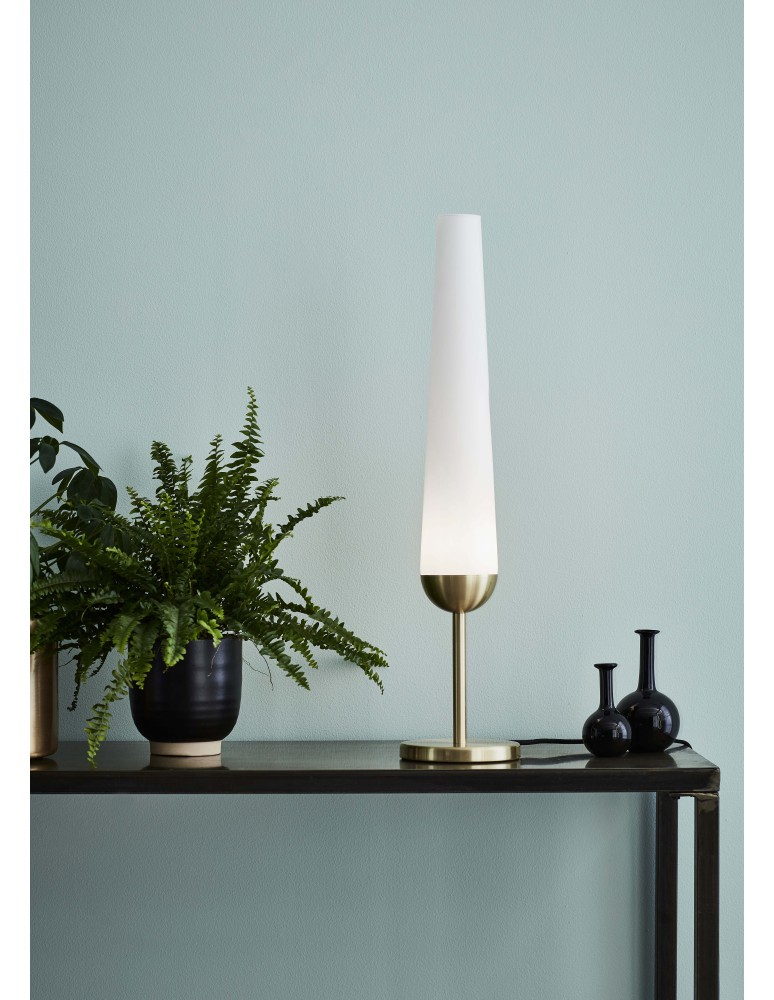 Nightlights - Markslojd BERN Table 1L Brushed Gold/White 107904 - product kolory-swiatla.pl 2