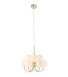 Pendant lamps spheres - Markslojd BIANCO Pendant 9L Gold/White 107994 - product 1