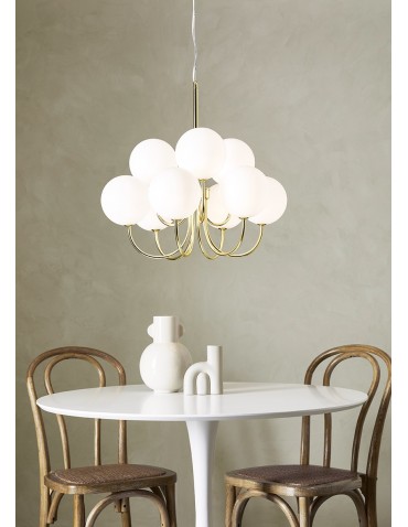 Markslojd BIANCO Wisząca 9L Złoty/Biały 107994 - produkt 2