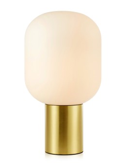Markslojd BROOKLYN Table 1L 44cm Brushed Gold/White 107868