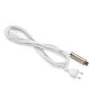 Lighting system accessories - Markslojd EXPAND Start Cable 3.5m Wallplug+Switch Steel 107522 - product 1