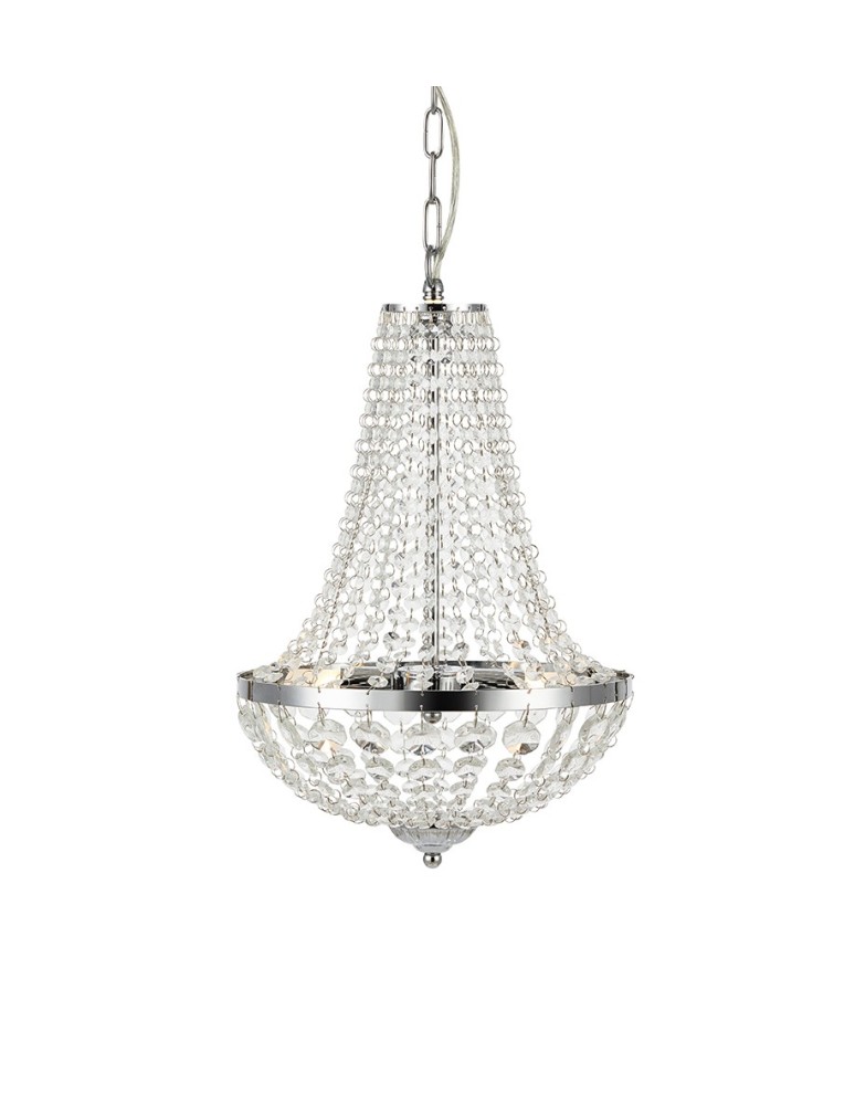 Glamour chandeliers - Markslojd GRÄNSÖ Chandelier 2L Chrome/MC IP44 107550 - product kolory-swiatla.pl 1