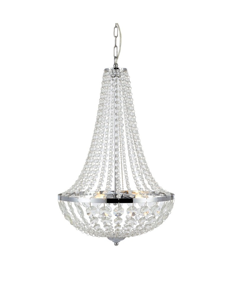Glamour chandeliers - Markslojd GRÄNSÖ Chandelier 3L Chrome/MC IP44 107551 - product kolory-swiatla.pl 1