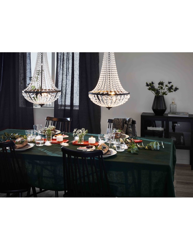 Glamour chandeliers - Markslojd GRÄNSÖ Pendant 2L Black/MC 107027 - product kolory-swiatla.pl 4